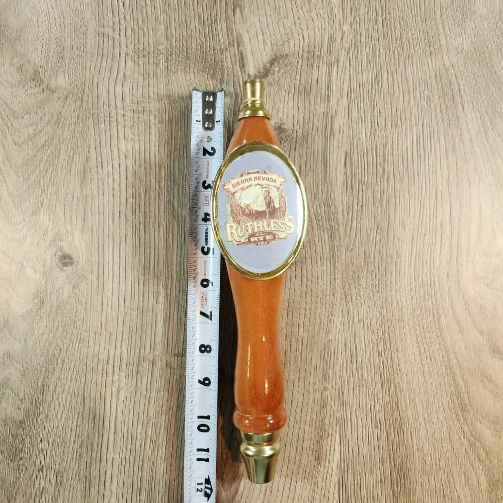 Sierra‎ Nevada Ruthless Rye IPA Tumbler Brown Ale 2-Sided Wood Beer Tap Handle
